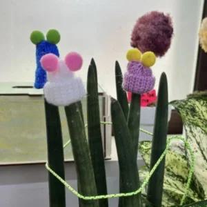 미니 화분 장식 방울방울 스투키모자 5P