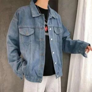 [라일리] Rly 겨울옷 루즈핏 데님 봄 템 청 자켓 블루종 재킷