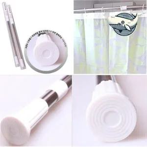 다기능 조절형 샤워커튼봉 욕실 압축봉