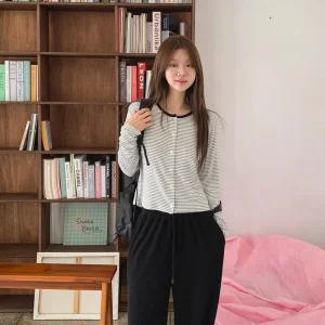 여성용 단가라 세미크롭 반오픈 레이온 가디건