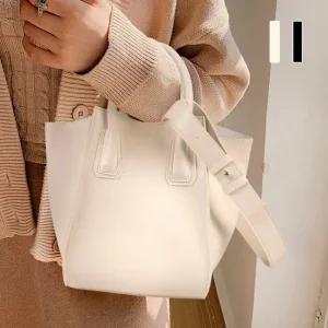 심플 깔끔한 숄더 스트랩 포인트 투웨이 토트백 가방 (WDC20D2)