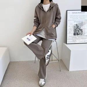 ONM 봄 가을 여자 루즈핏 후드집업 트레이닝 츄리닝세