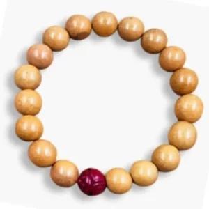 염주 팔찌 기도용 경면주사 우드 복숭아나무 부적 자연 소품 (WFK8PL9)