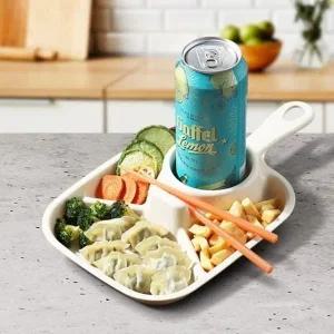 손잡이 사각4칸 어린이집식판 가정용 급식판 어린이_23427332