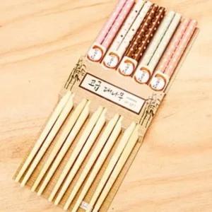 물방울 나무 젓가락 식사용 수저 온가족 조리용젓가락 (WFK8NSB)