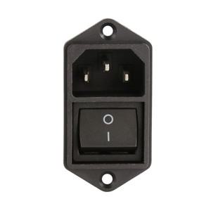 메인 AC 전원 코드 인렛 소켓 ON OFF 로커 스위치 포함 250V 10A IEC 320 C14 1 개