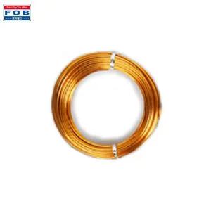 [셀러에이드]포비 와이어 공예 칼라철사 두께 2.0mm x 16M 금색