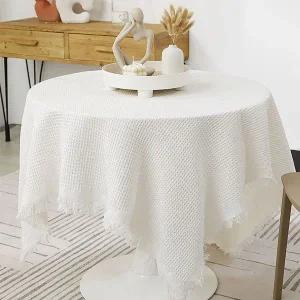 식탁보 테슬 원형 사각 협탁보 냉장고 덮개 90 130 건조기덮개