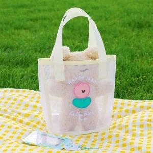 여름 봄 피크닉 물놀이 메쉬 가벼운 가방 데일리 비치