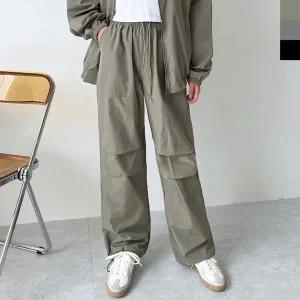 [하프클럽/]긴바지 배기 스판 밴딩바지 세미 여성바지 배기팬츠