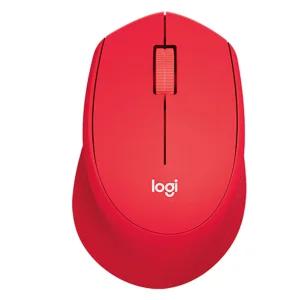 로지텍코리아 무소음 무선 마우스 M331 레드 색상
