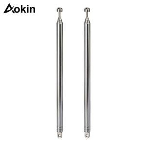 7 섹션 텔레스코픽 74CM AM FM 라디오 안테나 교체, 실내 라디오와 호환, 홈 스테레오 수신기 AV 오디오