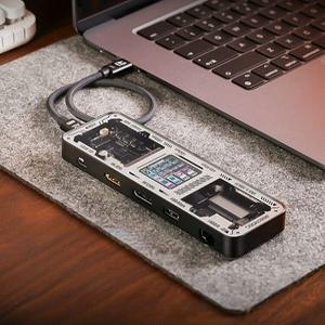 Dockcase 10 in 1 USB C 랜포트 확장 독 도킹 스테이션 충전 허브 노트북