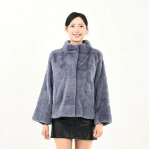 우진모피(WJ) 코펜하겐 퍼 휘메일 퍼플 기본 밍크코트 국내생산 본사직영