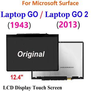12.4인치 Microsoft Surface Laptop GO 1943 2 13년 LCD 디스플레이 터치 스크린 디지타이저 어셈블리 교체