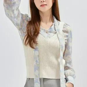 [로엠] 뷔스티에 스웨터 베스트 (RMVKC23S13-T)