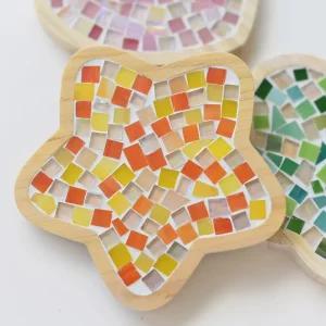 전샘키트 유리 공예 DIY 모자이크 기본 티코스터 만들기 키트