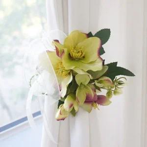 그린 플라워 커튼 집게 1P커튼집게 커튼장식 커튼인테리어 커튼플라워집게