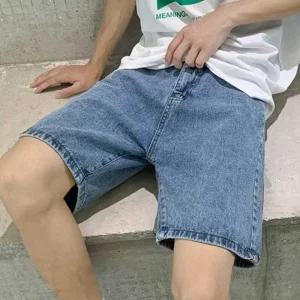 시원한 스트릿패션 바지 데님 반바지 남자 여름 (46rEd)