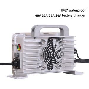 리튬 이온 배터리 lifepo4 LTO 납산 배터리용 방수 충전기 IP67 60V 30A 67.2V 30A 25A 73V 20S 71.4V 25A