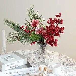 아트박스/플라워트리 크리스마스 장식 화병 노벌베리 set 42cm DIY 소품