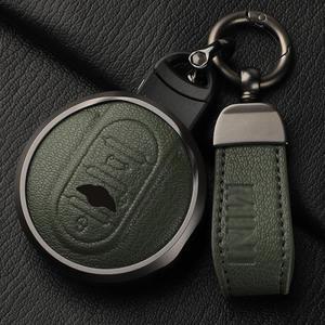 BMW 미니 쿠퍼 S ONE JCW F54 F55 F56 F57 F60 CLUBMAN COUNTRYMAN 원격 Fob 홀더 쉘 키 체인 용 가죽 자동