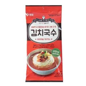 고품질 샘표 김치국수 봉지 101g x 6개 뜨끈한 간단요리 혼밥족 (W9A37C5)