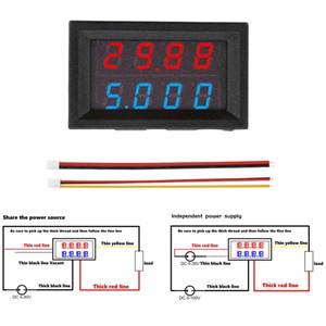 DC 0-100V 10A 듀얼 LED 디지털 전압계 전류계 자동차 Motocycle 측정기 볼트 검출기 테스터 모니터 패널