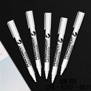 바위 그림 돌 세라믹 유리 목재 타이어 직물 금속 캔버스용 흰색 페인트 펜. 3/6 아크릴 마커 세트