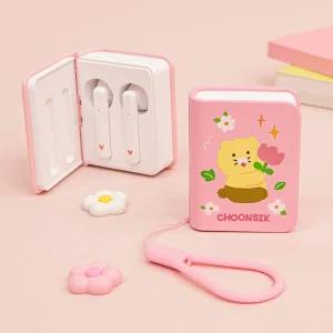 춘식이 책 무선 이어폰 1P 휴대용 블루투스 음악 운동핸즈프리 실리콘캡 캐릭터 귀여운 예쁜 가벼운 유니트
