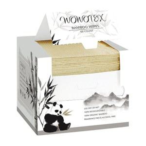 WOWOTEX 대나무 레이온 일회용 페이스 타월 생 성 대형 드라이 물티슈 120 카운트 2 박스 민감성 메이크업 페이셜 클렌징 간호용 부드럽고