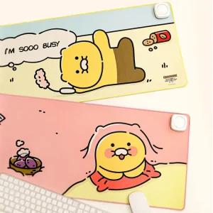 카카오프렌즈 춘식이 온열 와이드 장패드 데스크패드 히팅 매트 발열 장패드