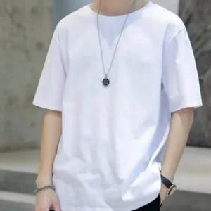 소매5부 남녀공용 스판 오버핏 반팔티 레이어드티셔츠 남녀