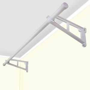 양다리 고정식 벽 걸이 행거 옷걸이 선반 빨래건조대