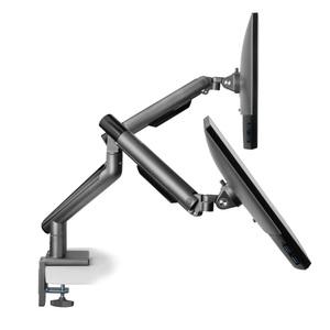 17~32 듀얼모니터암 피벗 베사브라켓 스탠드 거치대 지지대 컴퓨터 슬림 책상마운트