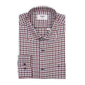 [레노마](본점)[일반핏 ]따뜻하고착용감이 편한 멜란사 기모 트위스트얀 깅엄체크  남방( RNWSG0033-RD)