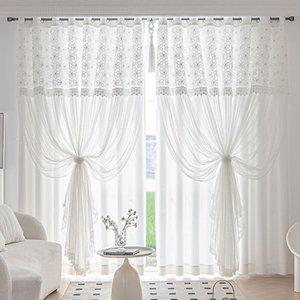 [지나송] 로망 웨딩스타일 2중암막커튼 (특대형)