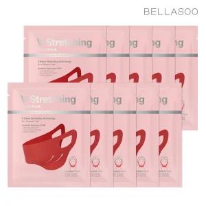 [10매]벨라수 V 스트레칭 밴드 마스크 12g