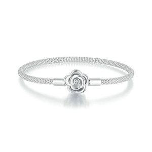 판도라호환 모멘트 메쉬 데이지 뱅글 스털링 실버 팔찌