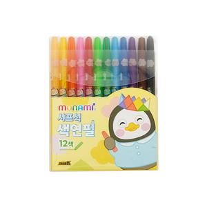 모나미 펭수 샤프식 색연필 세트 (12색)