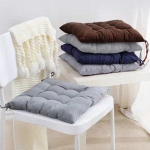 클라우드 체어 사각 방석 사무실 식탁 쇼파 카페 고정끈 의자 시트 36CM