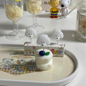 [RGL8P923]레인래빗 생일초 화이트푸들초 파티용품 파티초