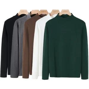 겨울 남성기모티셔츠 반폴라티 반목폴라 긴팔티셔츠 반목티 OFS-DMMSV2