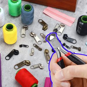 셀프수선 지퍼 수선 키트 손잡이 니퍼세트 자크 고리 헤드 키트 85종 보관통포함