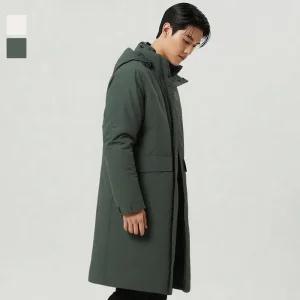 웨스트우드 남성 솔리드 롱 헤비 다운 자켓_WN4MTDH109