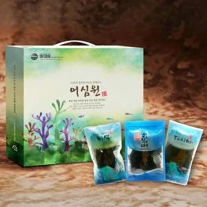 [어부마음] 청정미역 선물세트 2호 (건미역70g,자른미역100g,자른다시마150g)