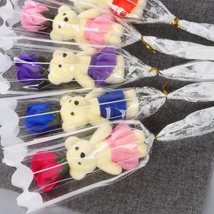 곰돌이 비누꽃 한송이 장미꽃 졸업식 유치원 어린이집 생일 1개