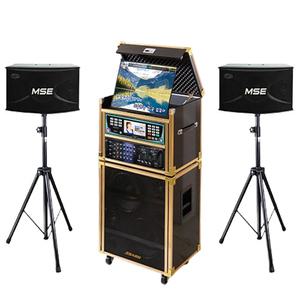 금영 태진 B2이동식노래방기계 일체형 무선 풀세트