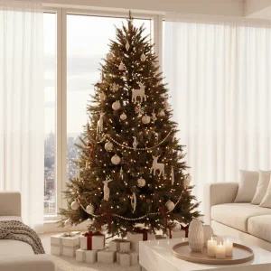 [무케렌시아][무케] 크리마스트리_크리스마스 북유럽풍 트리 프리미엄 리얼 전나무 대형 트리 180cm