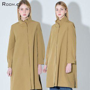 룸나인 밑단 버튼 포인트 롱 점퍼